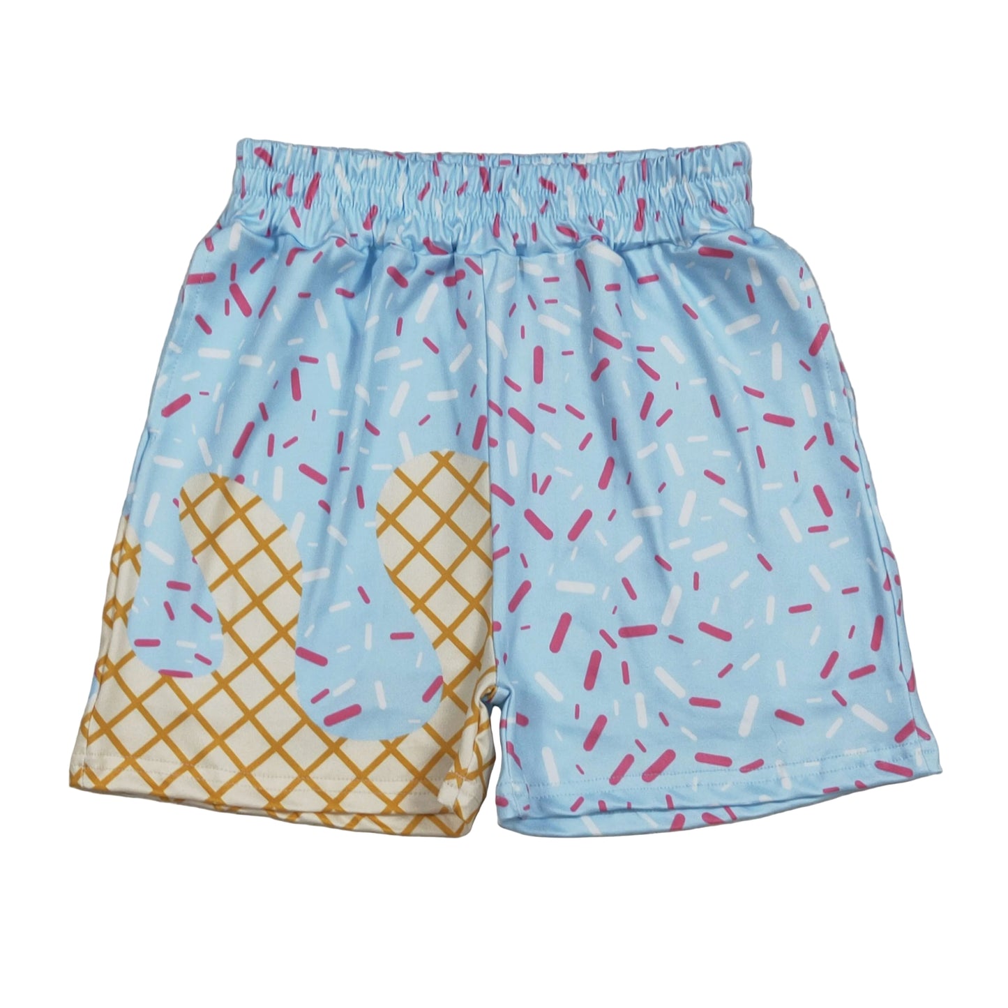 Boys ice cream light blue shorts