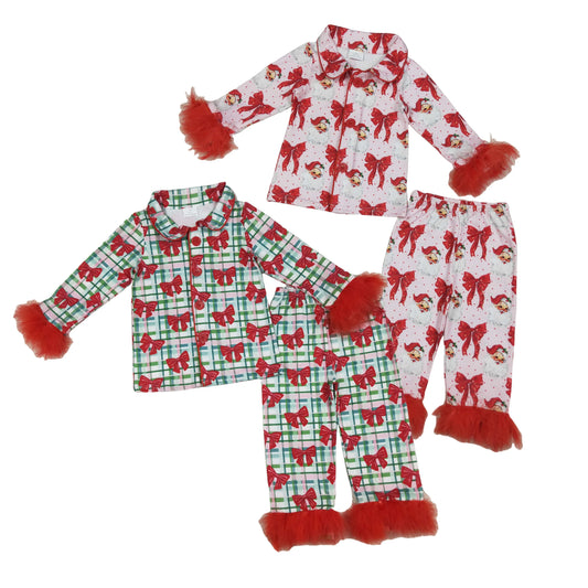 Girls Sassy Christmas pajamas/ pjs/ loungewear