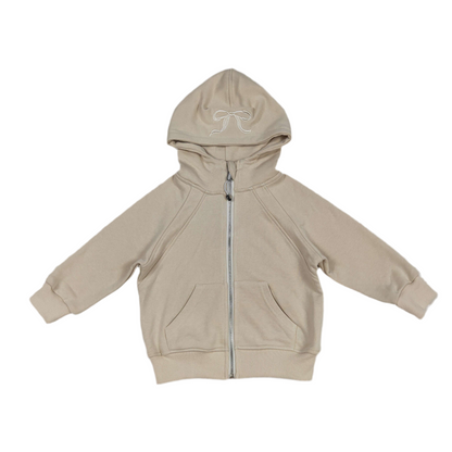 Bow jacket girls grey purple pink