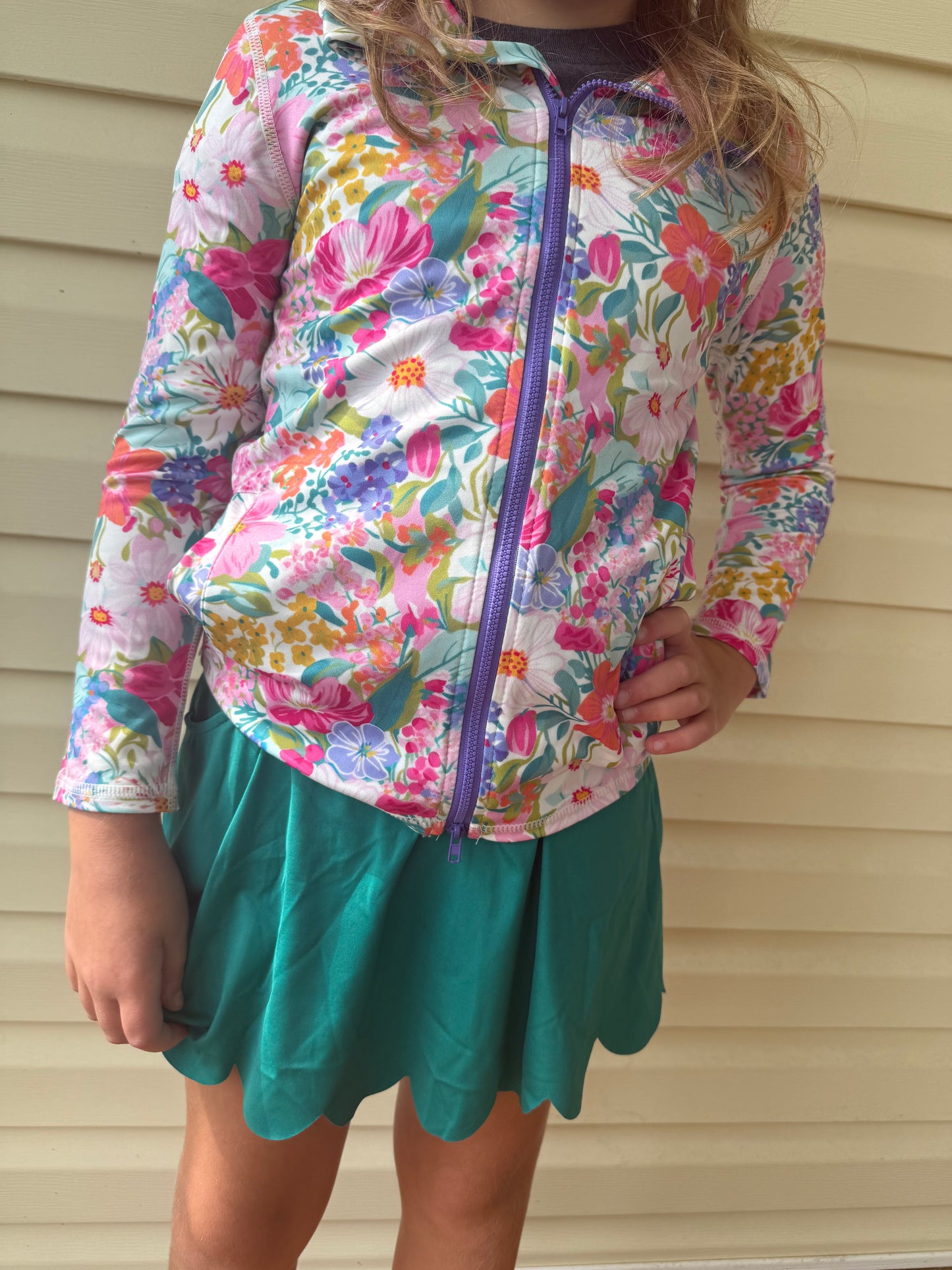 Scalloped skorts/skirt girls jade (skirt only) athletic