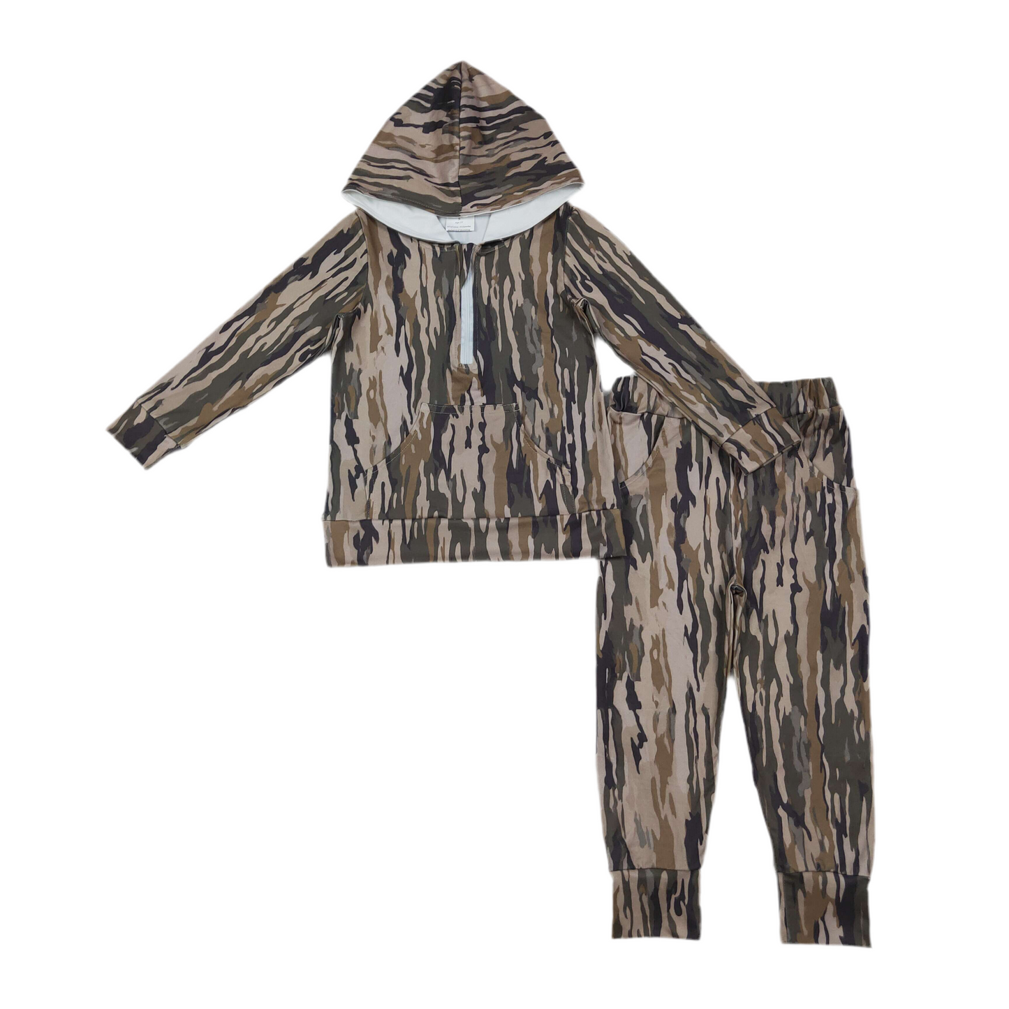 Camo hoodie jogger set boys girls