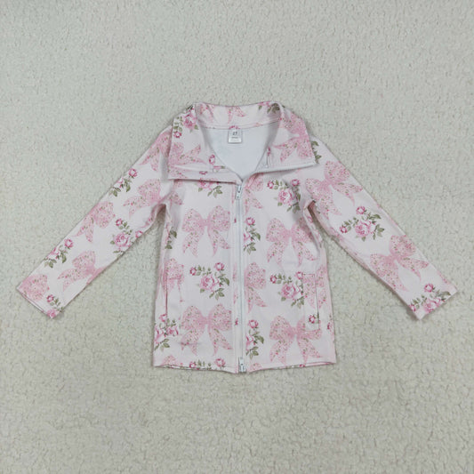 Bow jacket athletic girls