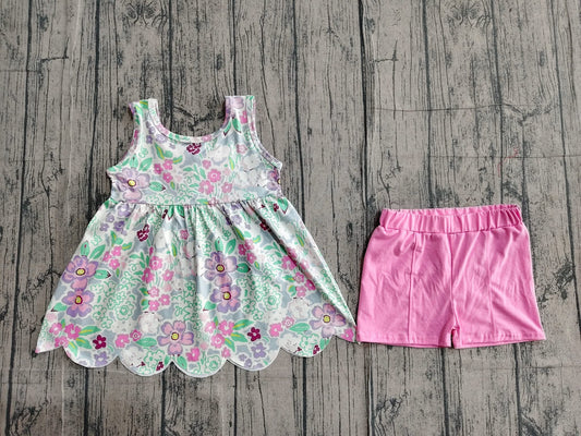 Pink bow back summer, spring  set girls