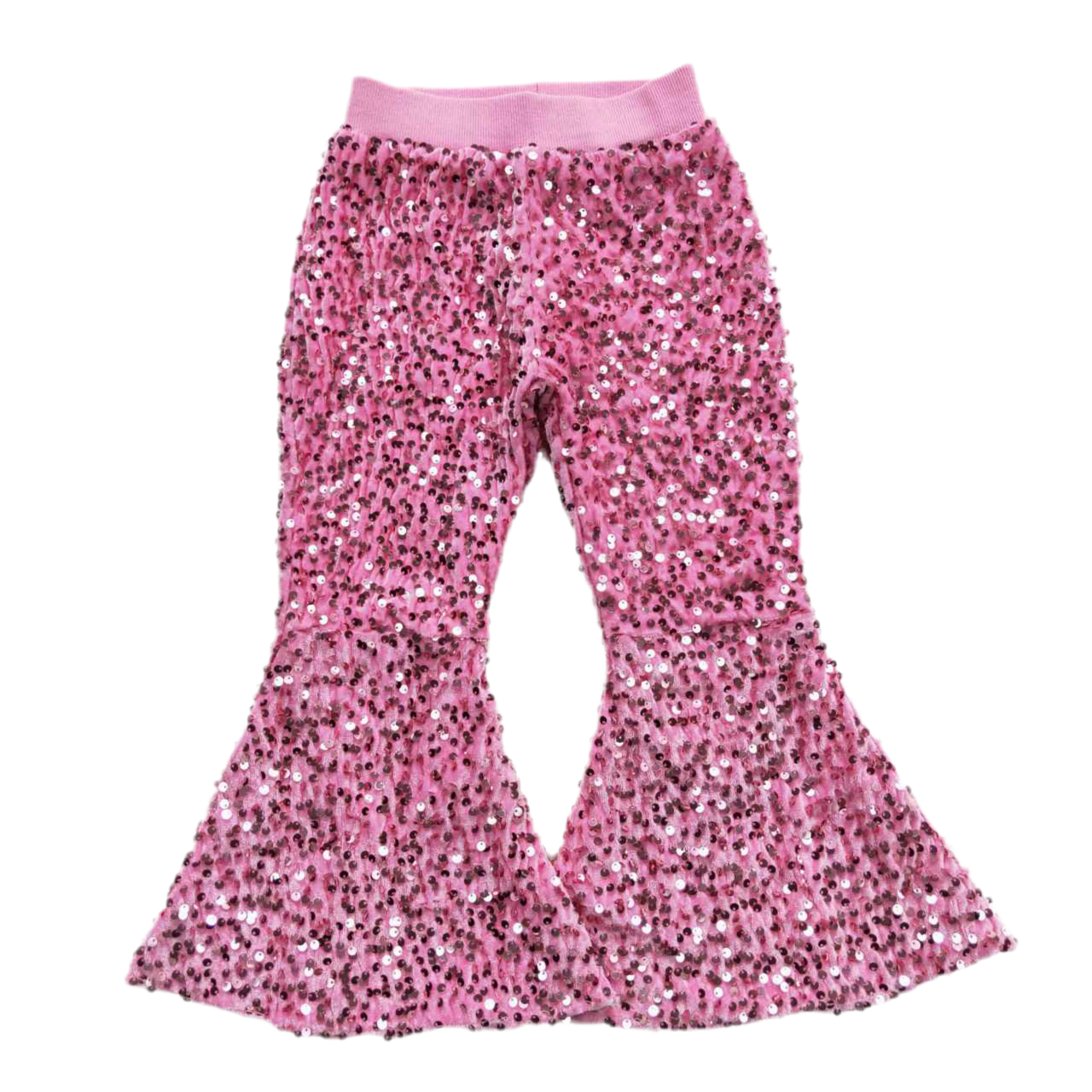 Sparkle sequin flare pants girls