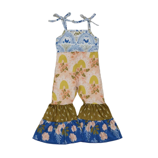 Floral jumpsuit romper girls