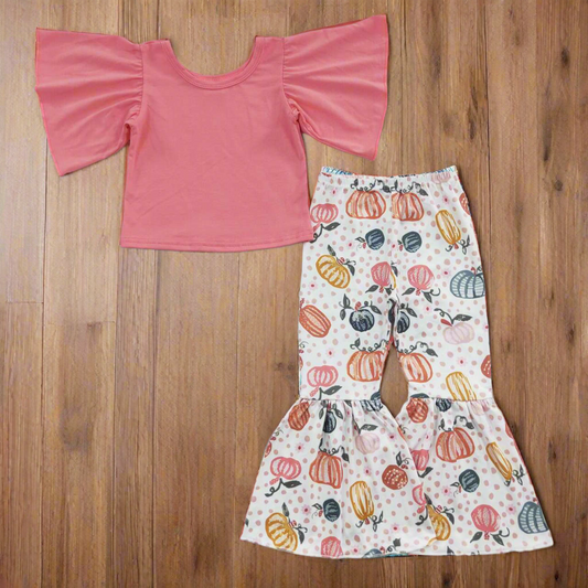Pumpkin fall set girls