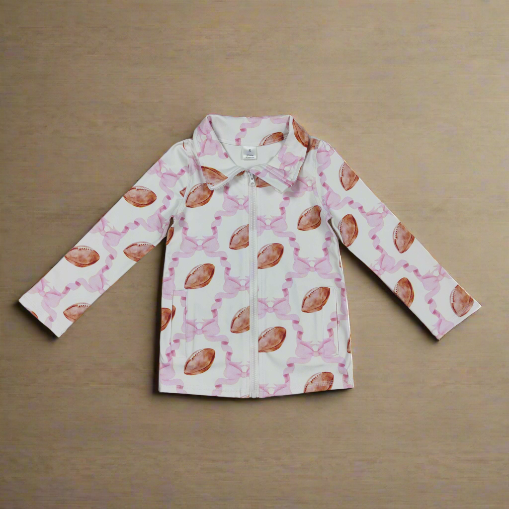 Girls football athletic jacket