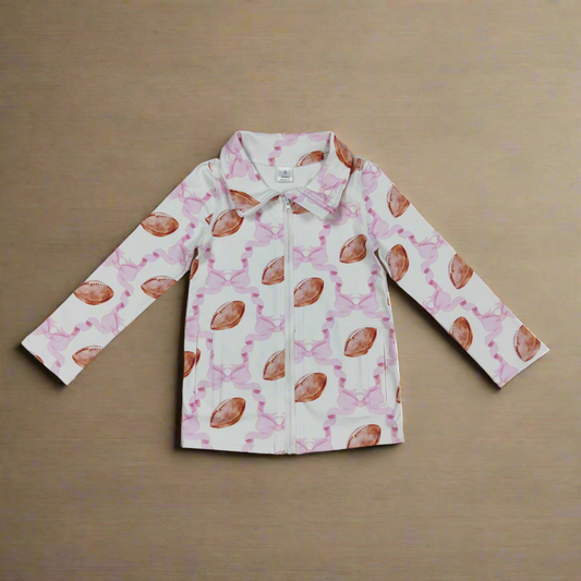 Girls football athletic jacket