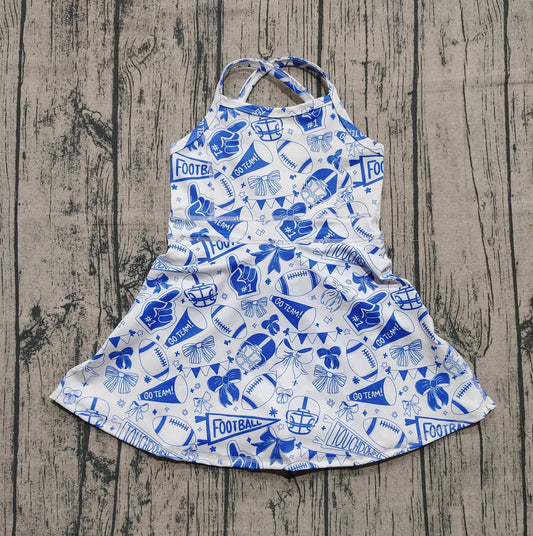 Football season athletic dress girls