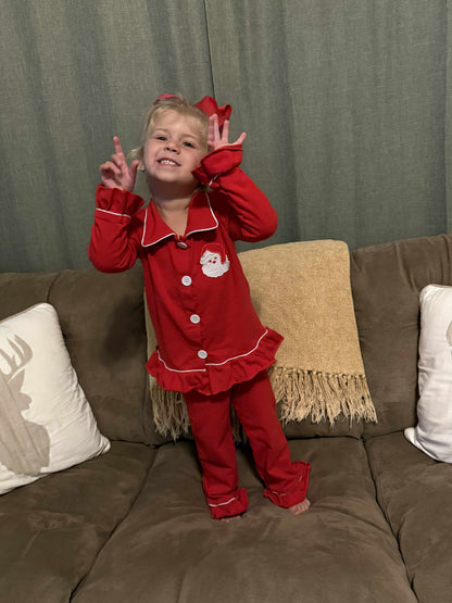 Santa Boys girls Christmas loungewear PJs Pajama