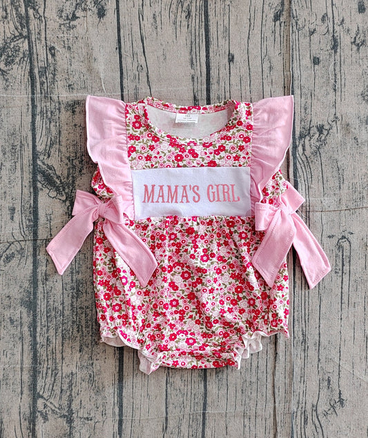 Mamas girl girls bubble romper