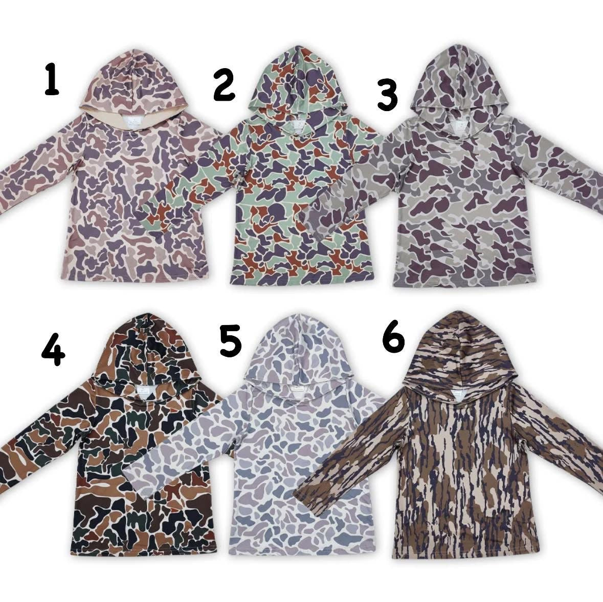 Camo pullovers boys girls