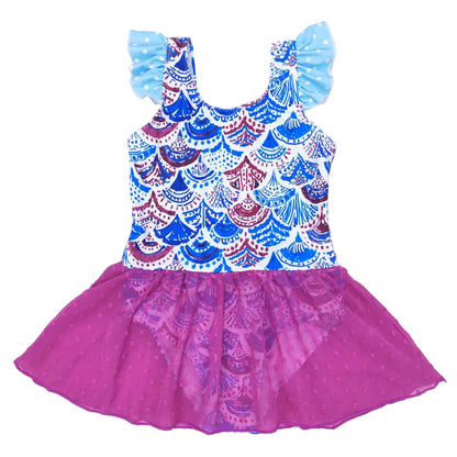 Girls mermaid scale swimsuit