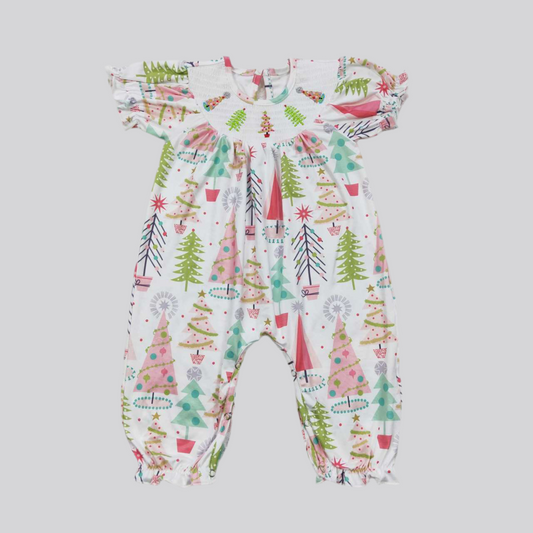 Girls tree romper winter, Christmas