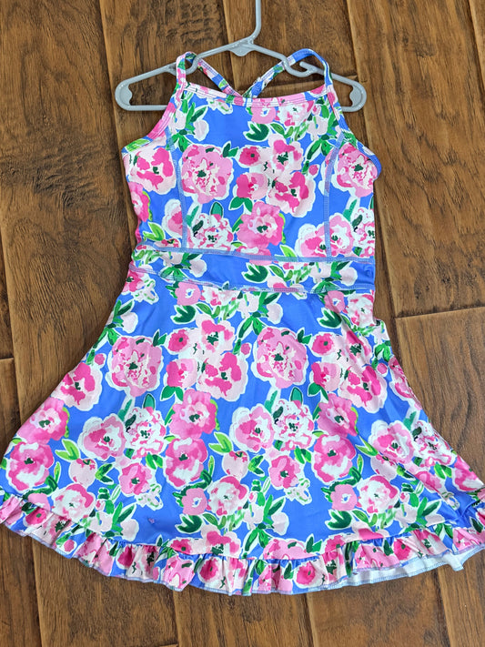Floral athletic dress girls