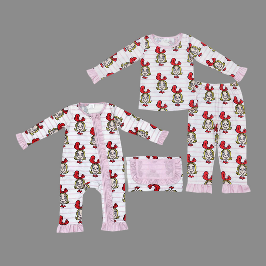 Girls Christmas Loungewear pajamas pjs bamboo