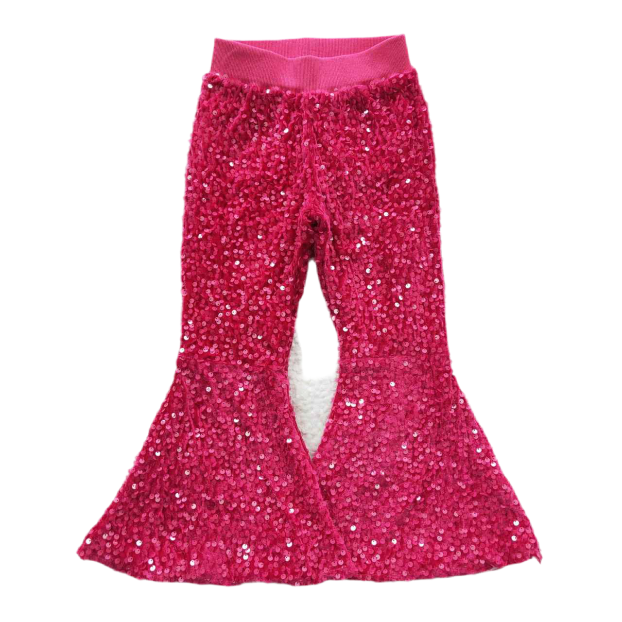 Sparkle sequin flare pants girls
