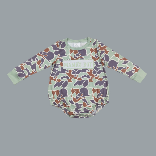Boys bubble camo mama