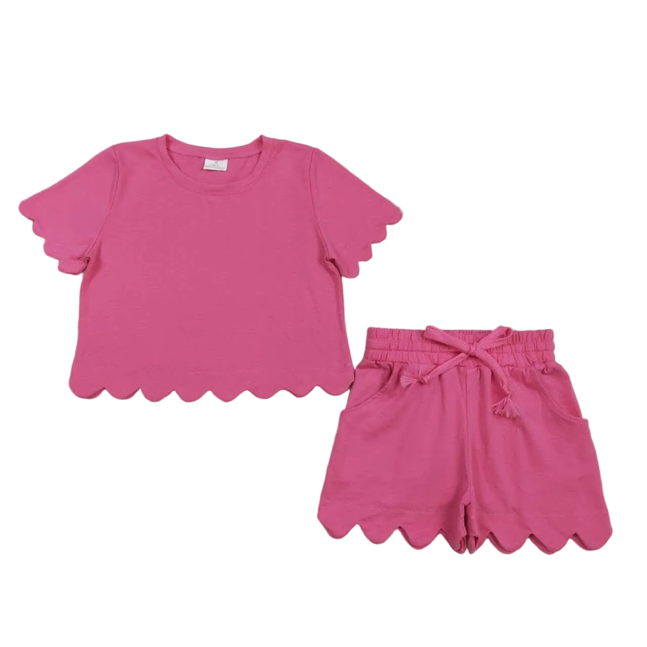 Pink Scalloped set girls