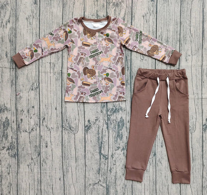 Camo family tradition boys set and bubble