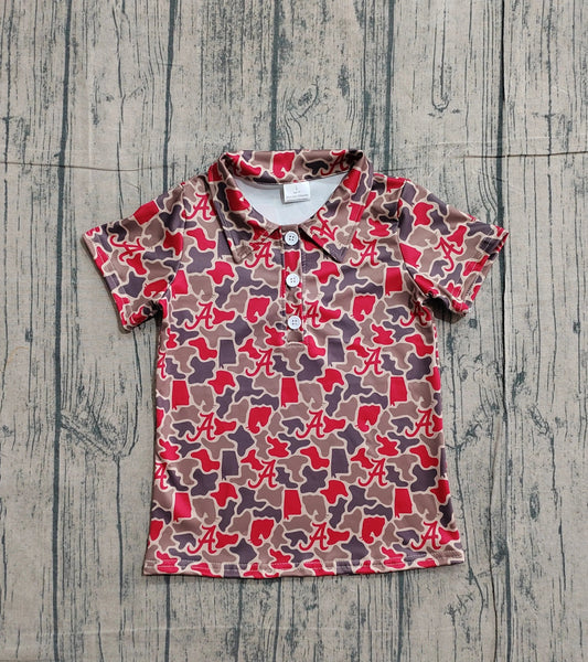 Alabama AL camo polo boys - baby to big kid