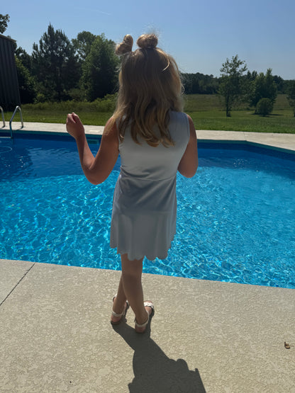 Light blue athletic wear dress
