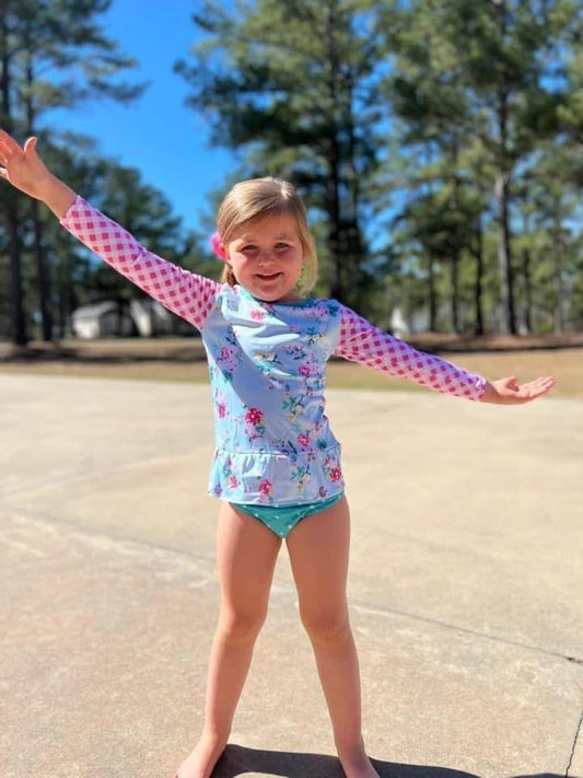 Girls swimsuit, bathing suit