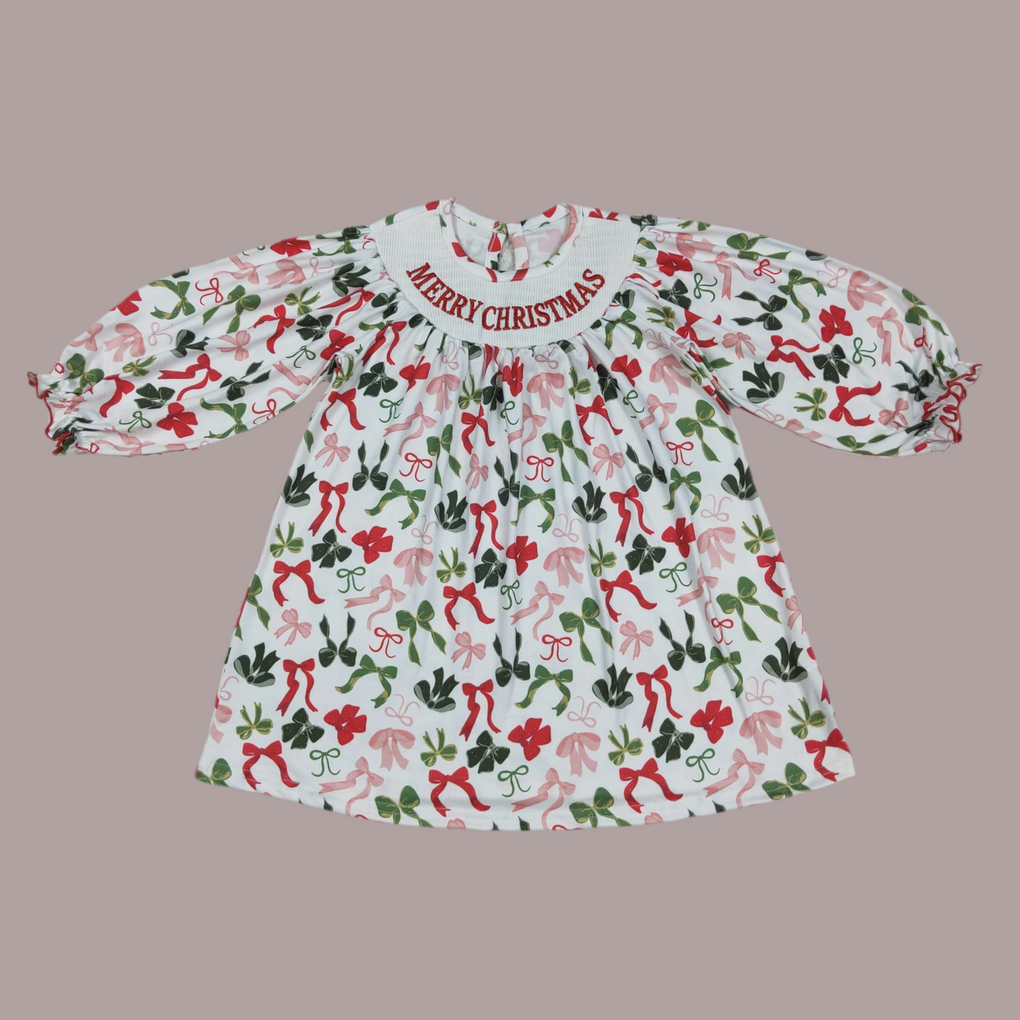 Merry Christmas girls dress winter