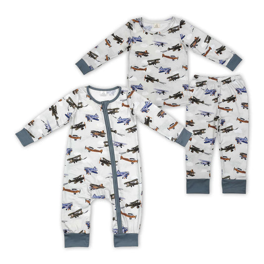 Airplanes boys Loungewear pajamas pjs bamboo