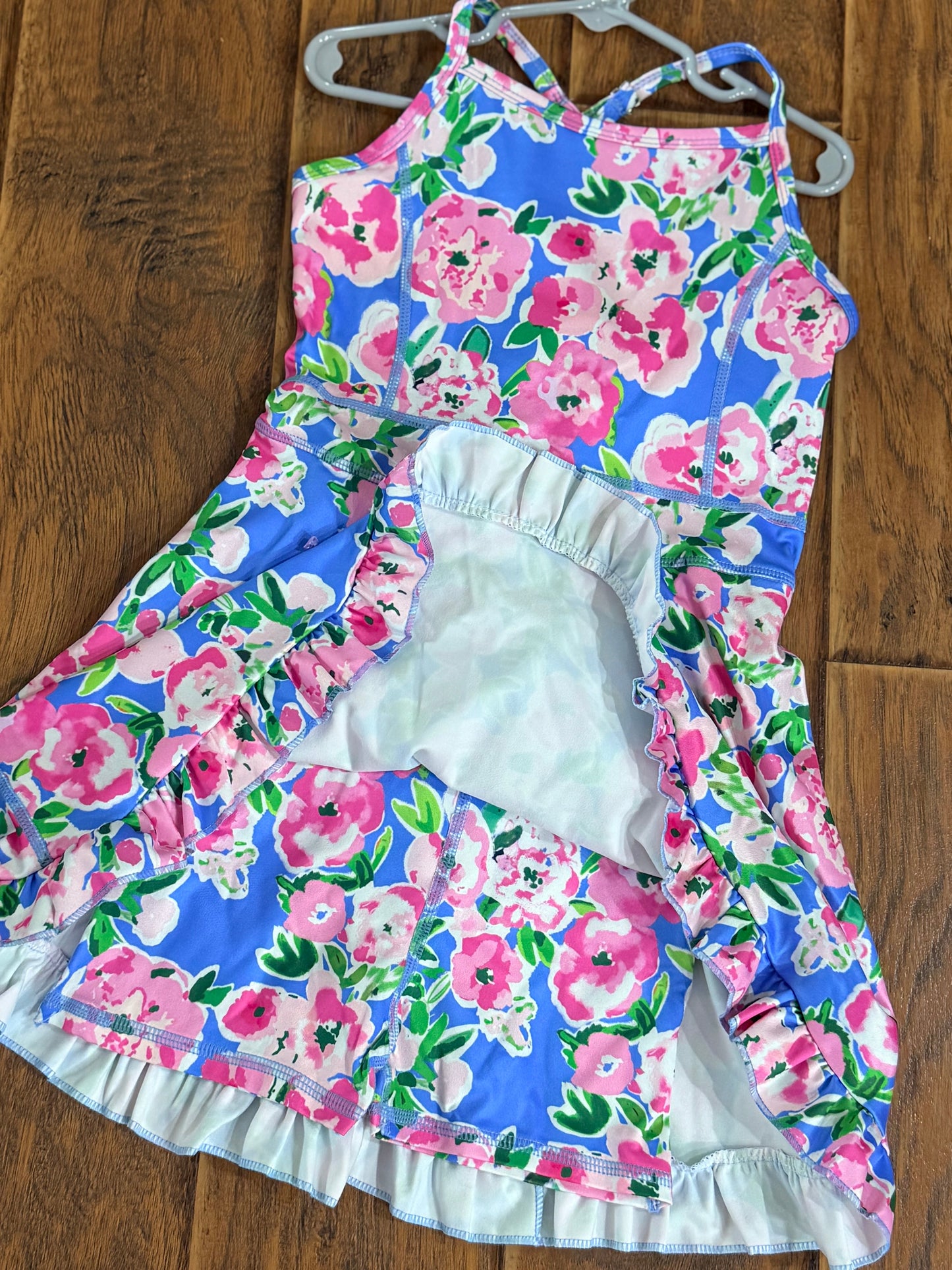 Floral athletic dress girls