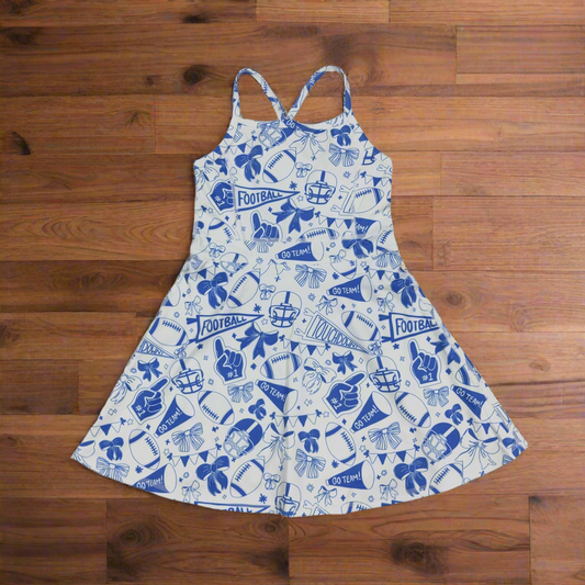 Football season athletic dress girls