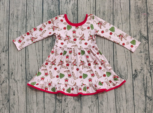 Christmas western dress girls