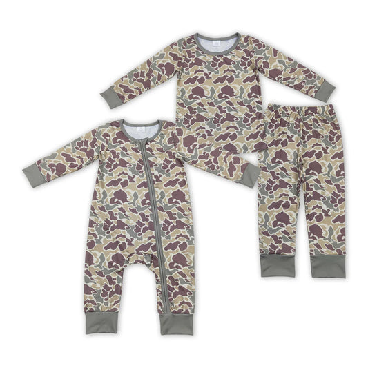 Camo boys girls Loungewear pajamas pjs bamboo