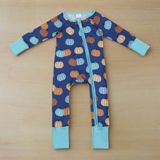 Baby boys pumpkin romper