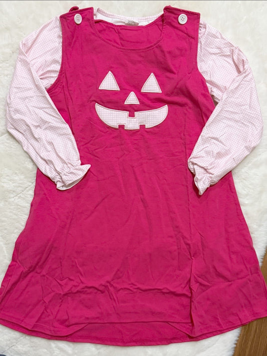 Pumpkin dress set girls fall