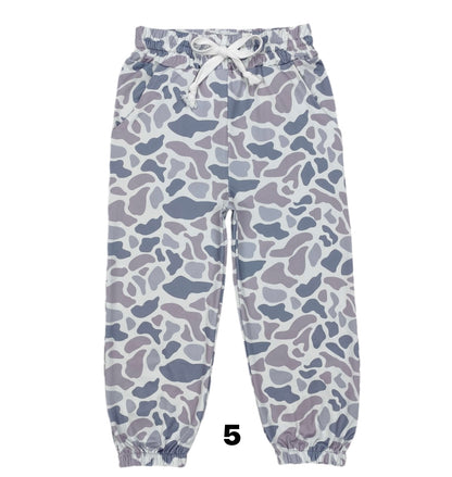 Camo joggers boys girls kids (6 options)