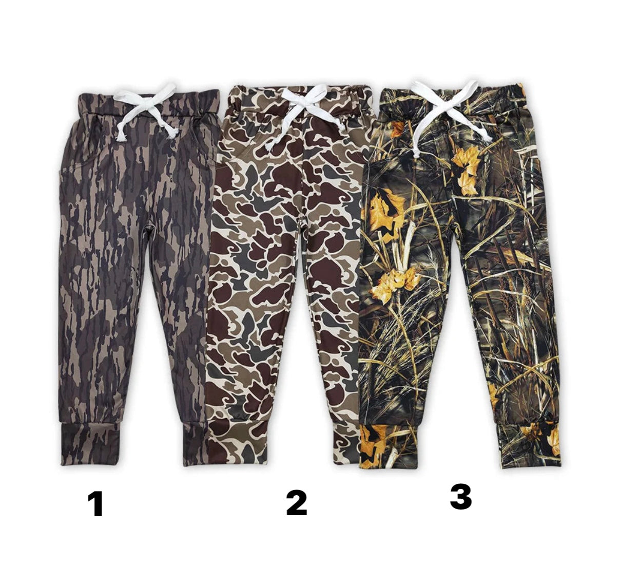 Camo joggers boys girls kids (6 options)