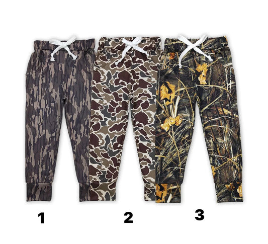 Camo joggers boys girls kids (6 options)