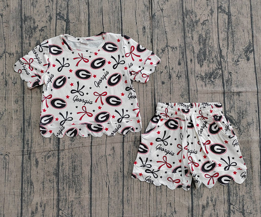 Georgia GA Scalloped set girls