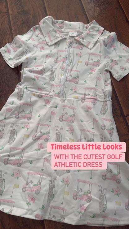 Golf athletic dress girls
