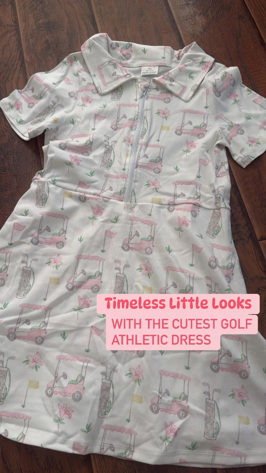 Golf athletic dress girls