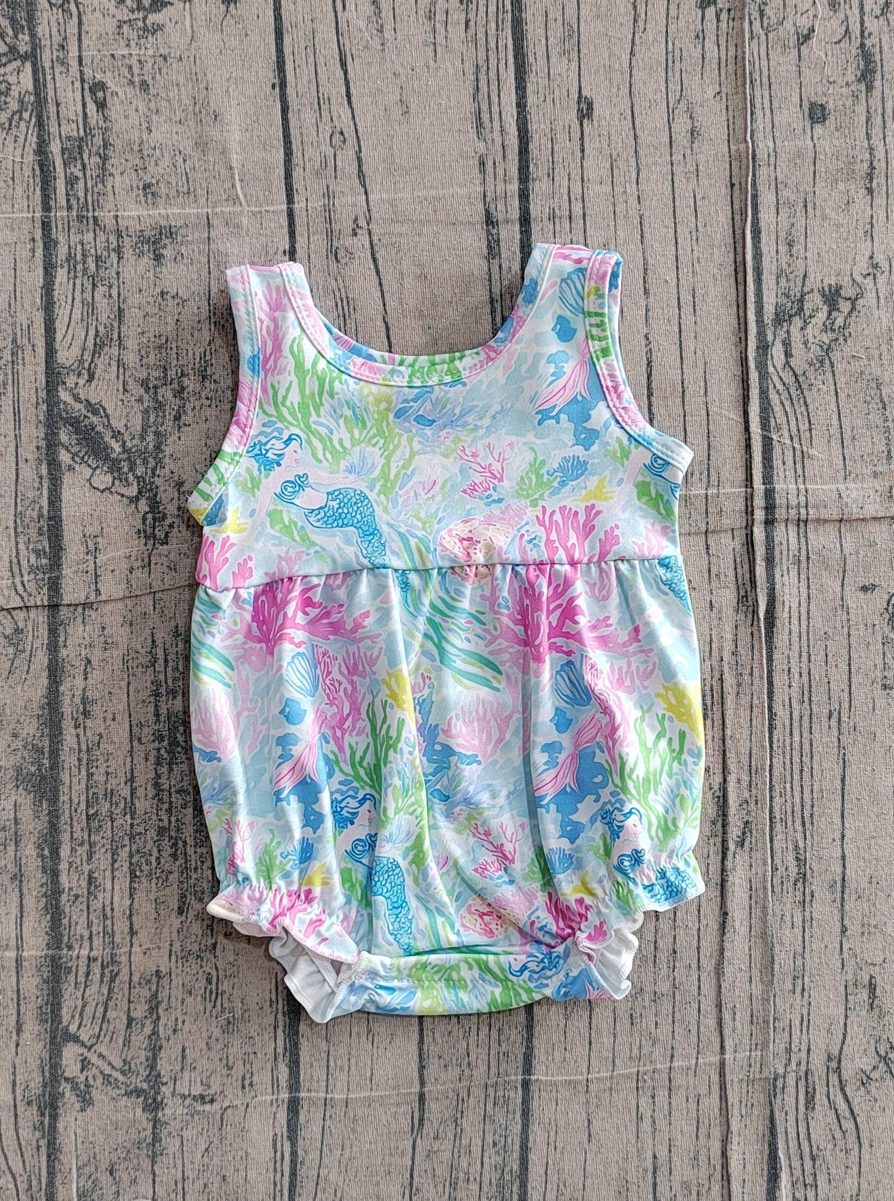 Summer beach pool girls bubble romper