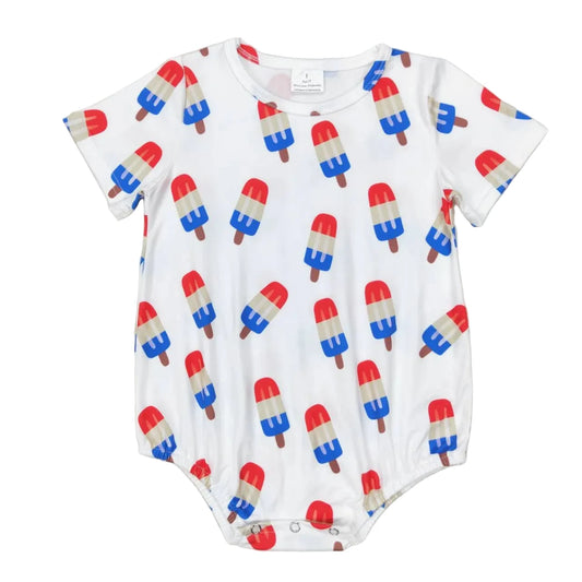 Summer popsicle boys bubble romper