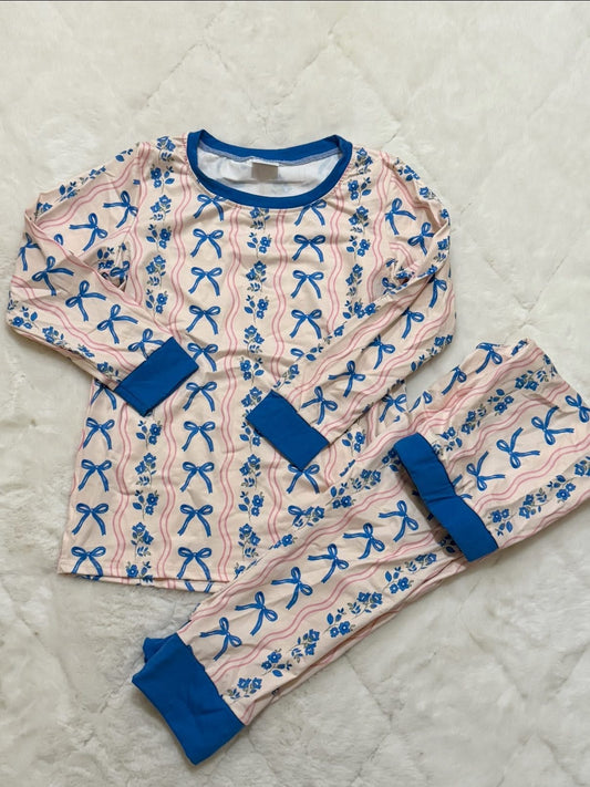 Girls Bow Loungewear pajamas pjs
