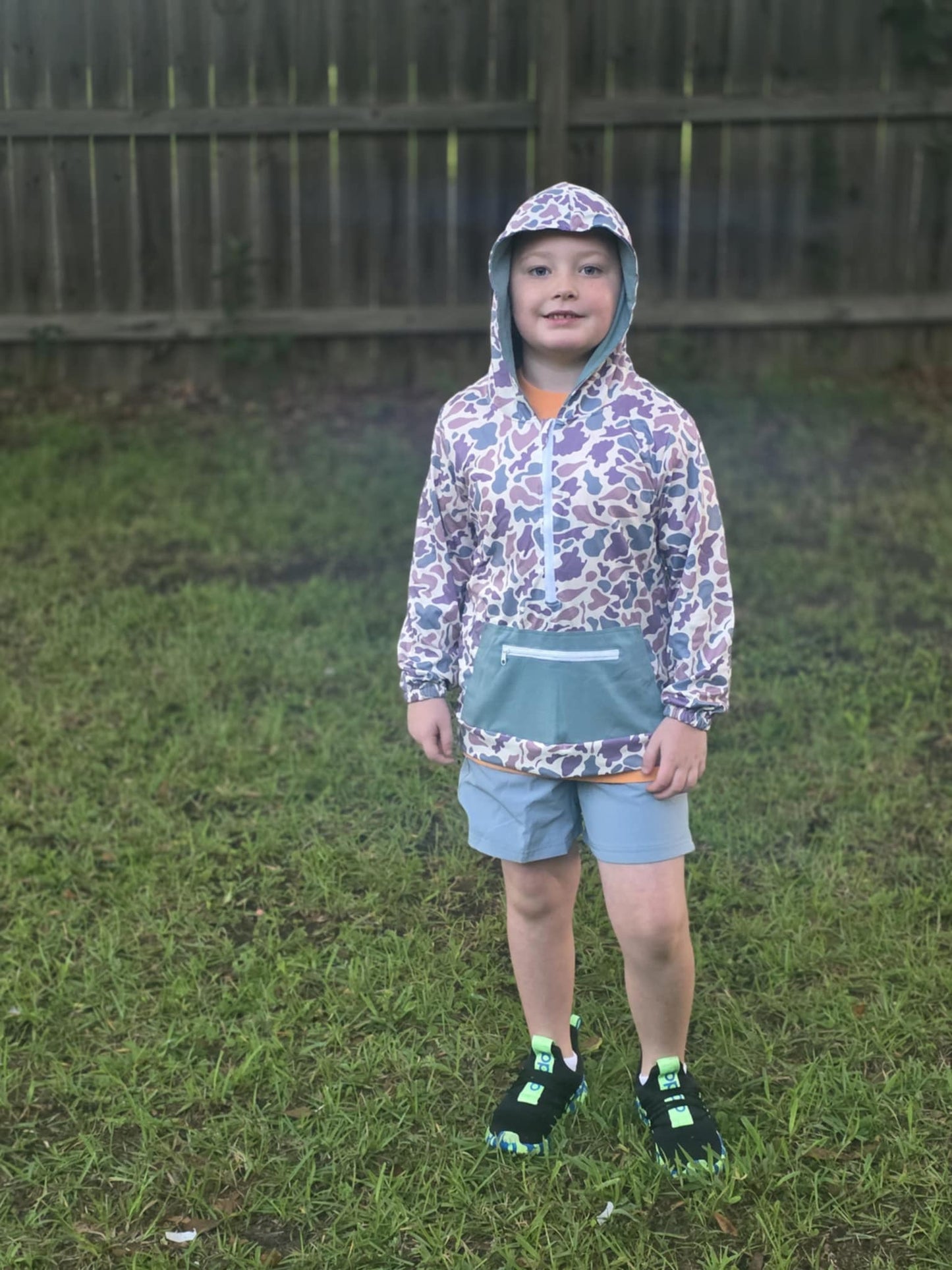 Boys camo pullover