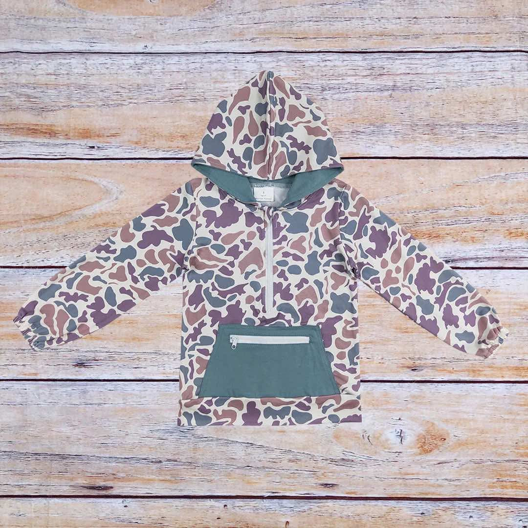 Boys camo pullover