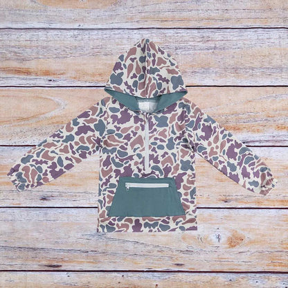 Boys camo pullover