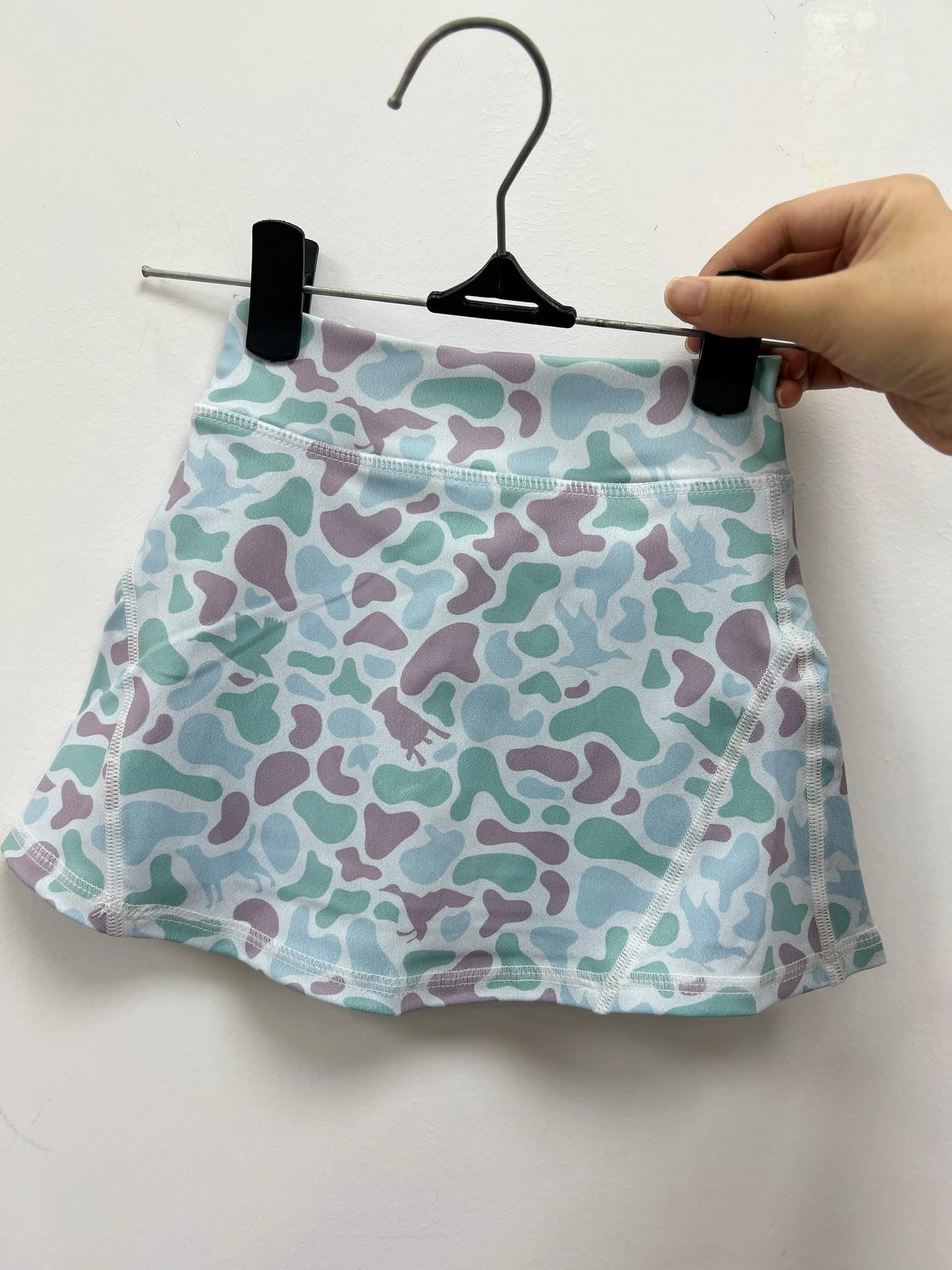 Camo skirts – skorts– built-in shorts, girls