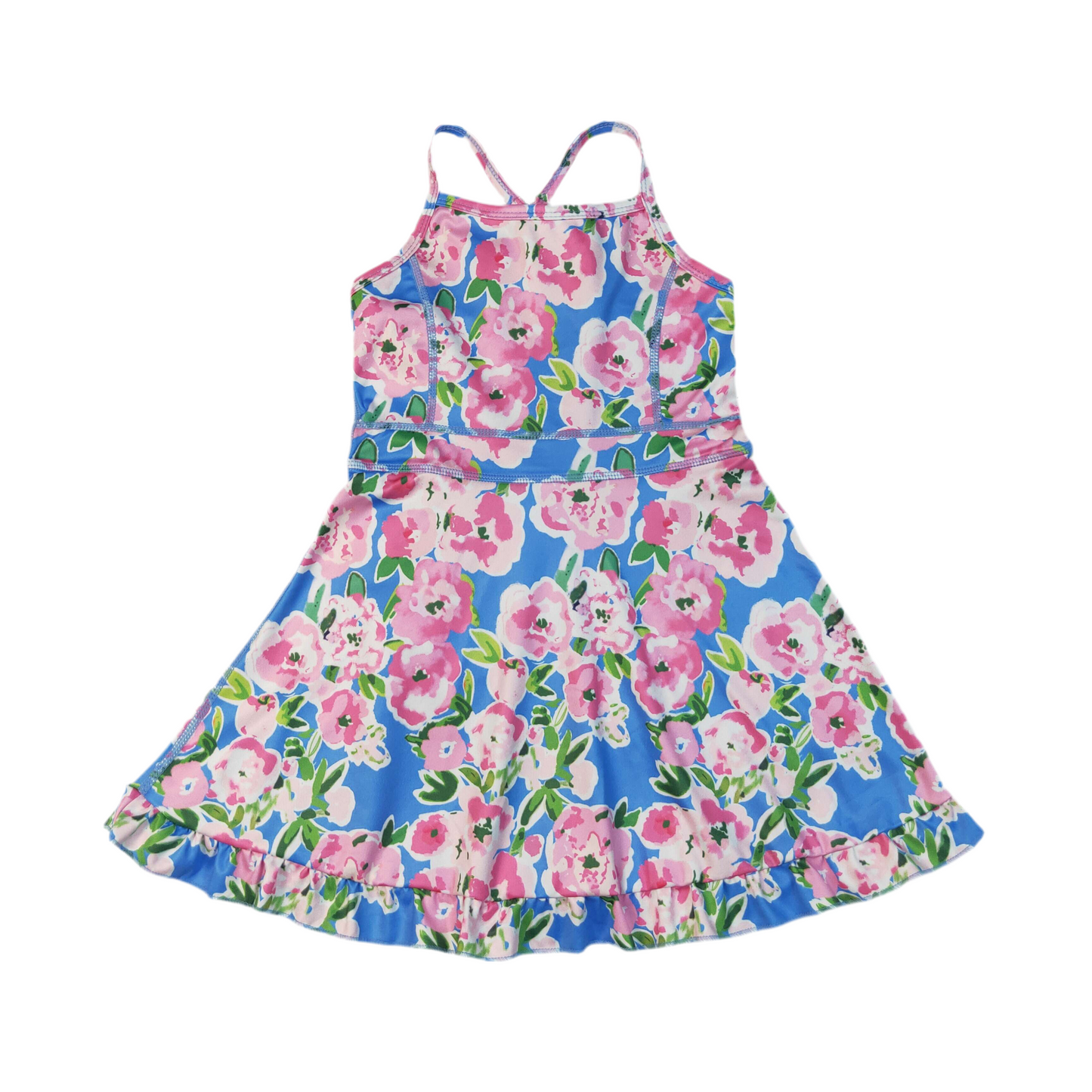 Floral athletic dress girls