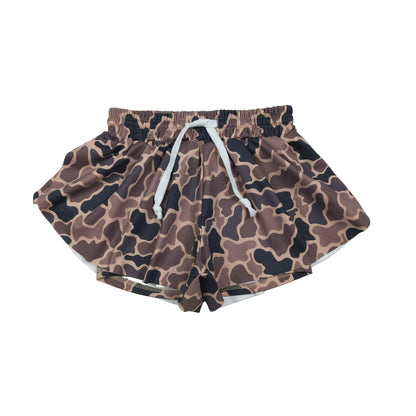 Camo girls shorts